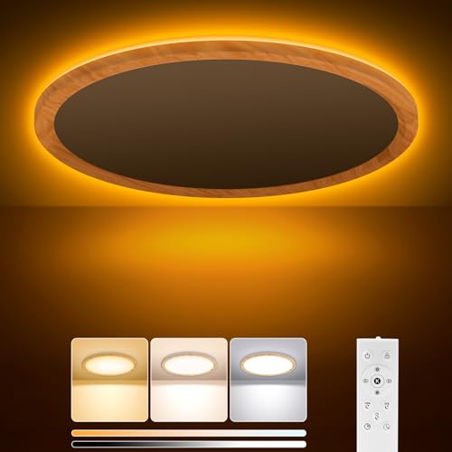 15Inch LED Flush Mount Ceiling Light with Remote Control