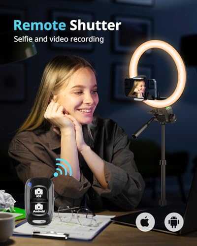 12" RGB Ring Light with 50" Tripod Stand & Phone Holder