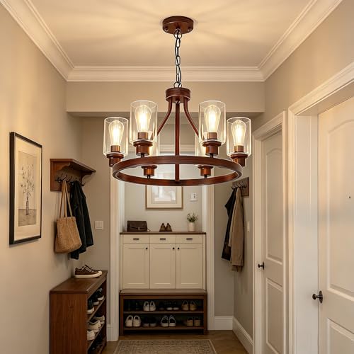 Farmhouse Wood Chandelier (72 Count)