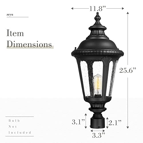 Large Outdoor Post Light Fixture