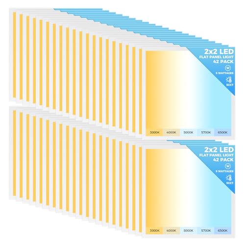 42 Pack 2x2 LED Flat Panel Light