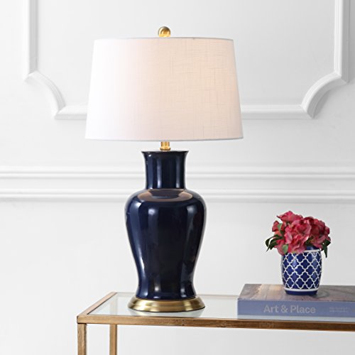 Julian Classic Ceramic Urn Metal LED Table Lamp 29"