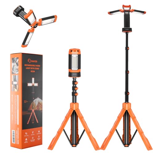 Portable Camping Light with Stand 12000mAh 73.2" Work Light LD10