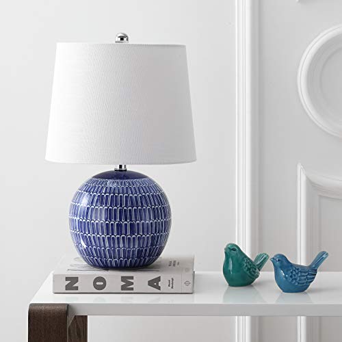 Ronald 21" Ceramic Scallop Sphere Table Lamp