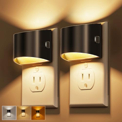 Night Lights Plug into Wall with 3CCT Adjustable (2 Count)