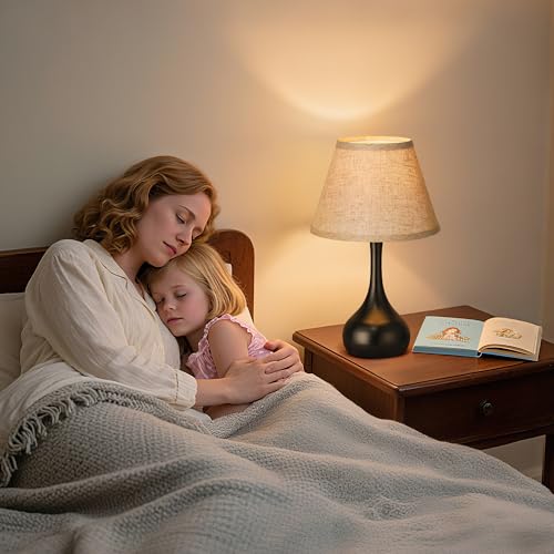 Touch Table Lamp for Bedroom Set of 2 (2 Count)