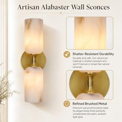 Artisan Alabaster Wall Sconces