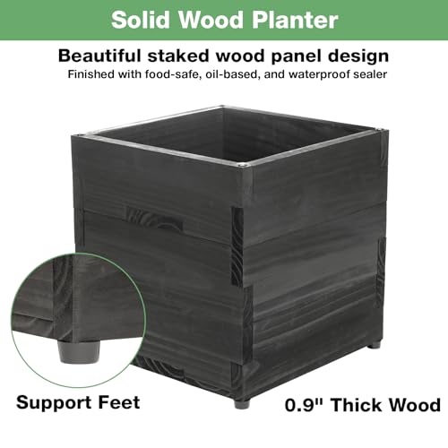 Large Decorative Wooden Planter w