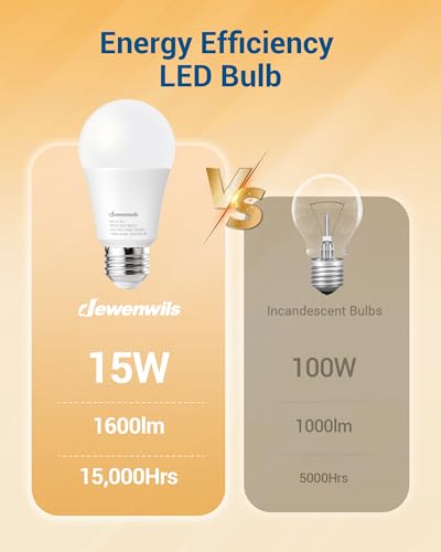 1600LM Dimmable LED Bulbs (4 Count)