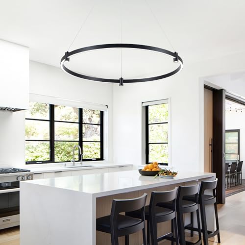 LED Black Chandelier