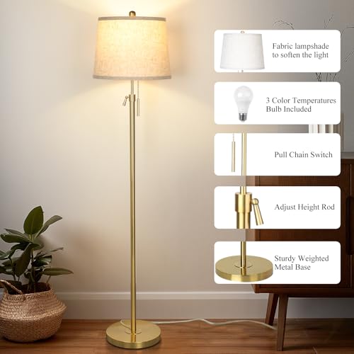 Gold Floor Lamp for Living Room 55