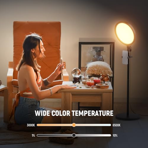Basics 12" 24W Large Ring Light w 68" Stand