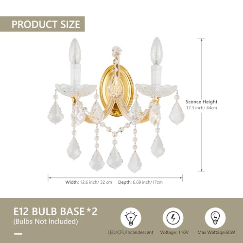 Crystal Wall Sconce Lighting