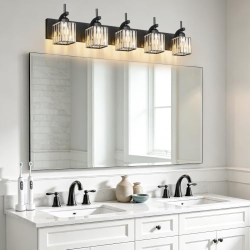 Black Vanity Light (Black / 5-Light)