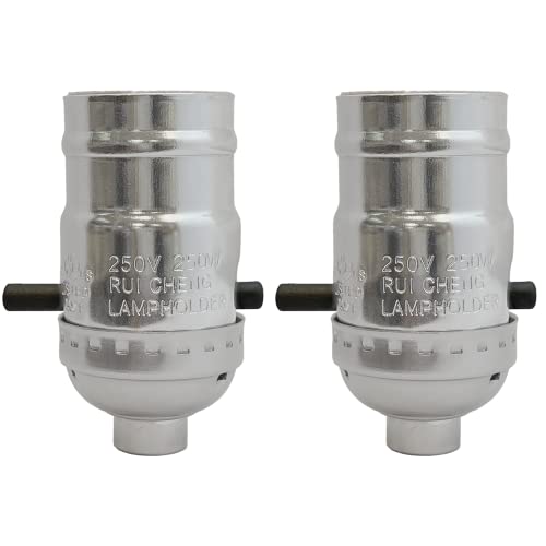 Push Through Lamp Socket for Incandescent or LED Bulbs (2 Count)