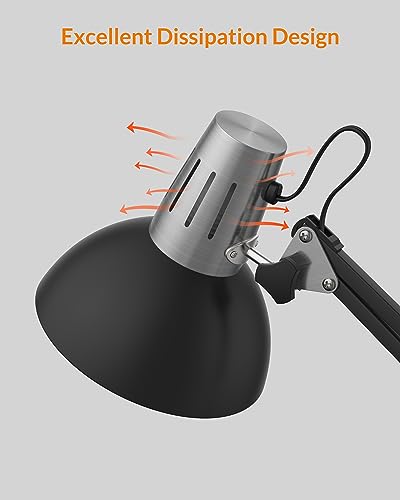 Metal Adjustable Desk Lamp with Clamp