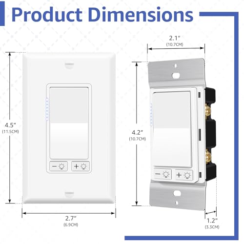 Dimmer Light Switch No Neutral Wire Required