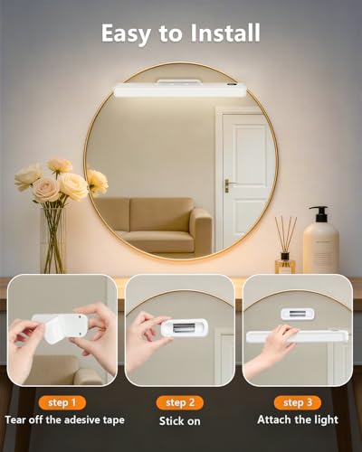 5W Mirror Lights with Remote Control (2 Count)