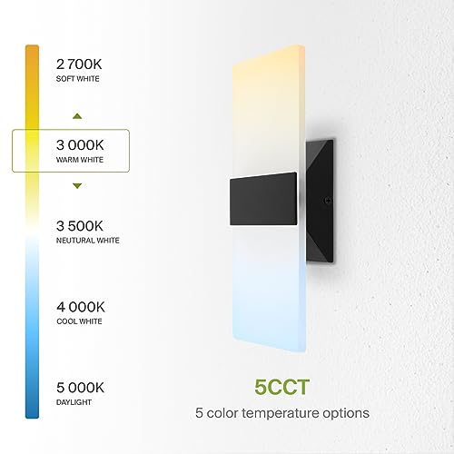12 Inch Indoor LED Wall Sconce (2 Count)