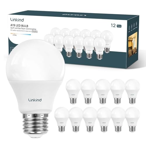 A19 LED Light Bulbs (12 Count)