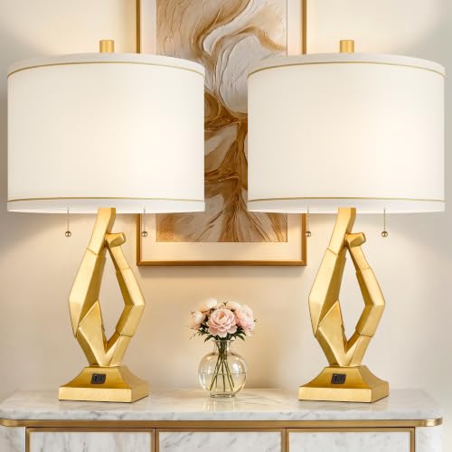 24.5" Gold Lamps Set of 2 (2 Count)