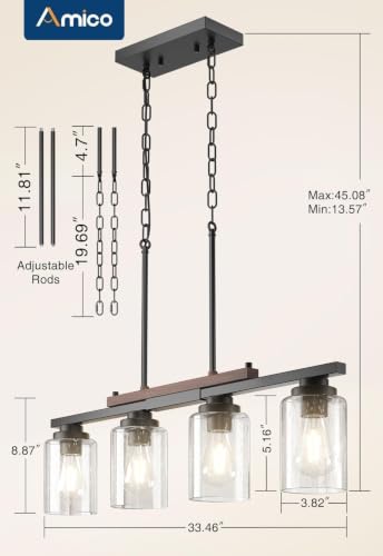 4 Light Dining Room Light Fixture