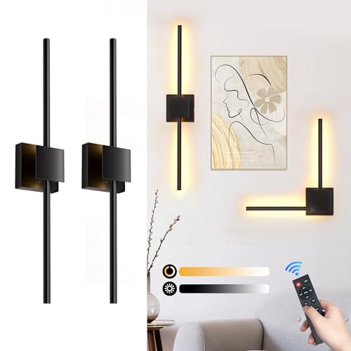 Battery Operated Wall Sconces Set of 2 (2 Count)