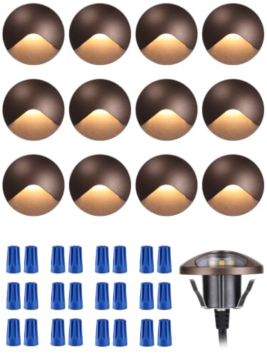 12 Pack Recessed Low Voltage LED Deck Light Anti (12 Count)