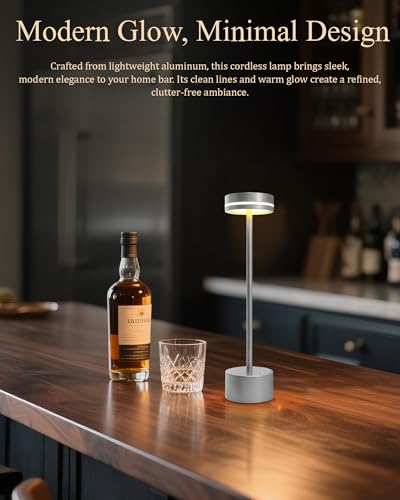 2 Pack LED Cordless Table Lamp Rechargeable (2 Count)