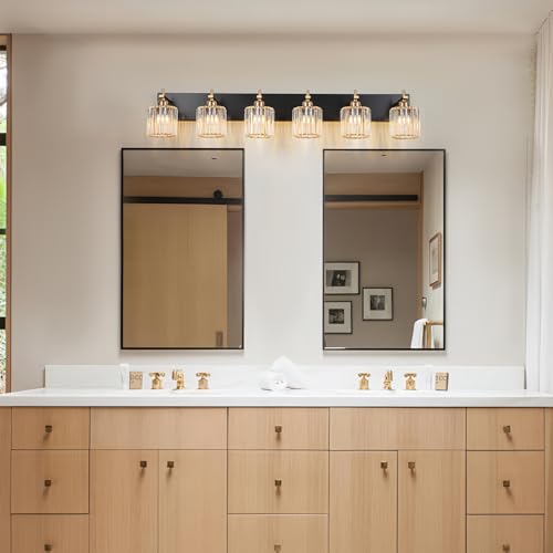 6 Light Crystal Bathroom Vanity Light