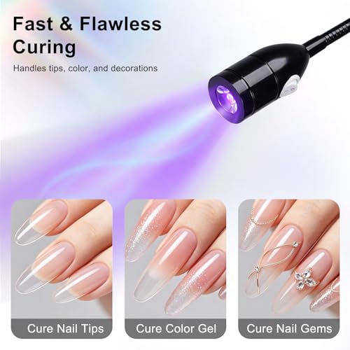 Half Moon Desk Nail Lamp with UV Gel Nail Dryer