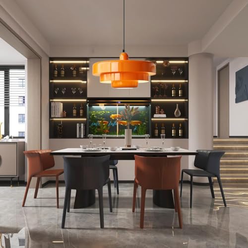 Orange Danish Modern Pendant Lamp