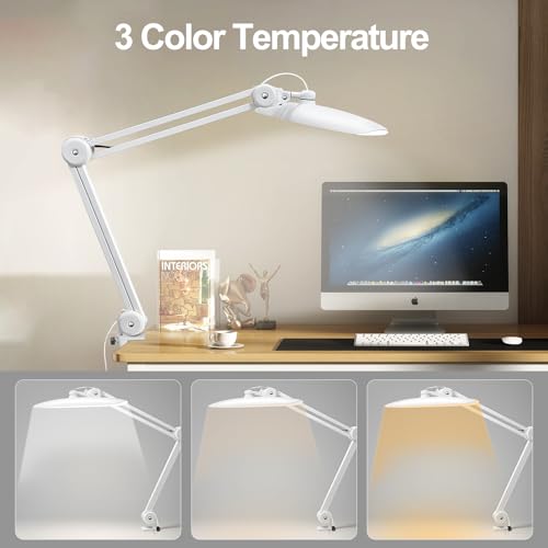 20" LED Desk Lamp with Clamp