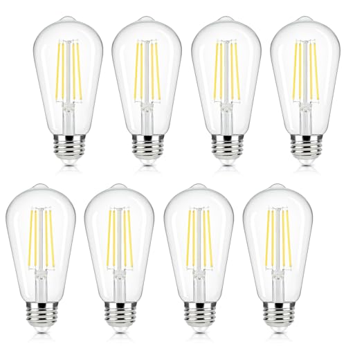 E26 LED Edison Bulbs 60 Watt Equivalent (8 Count)