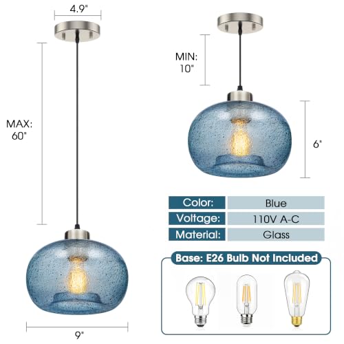 Modern Hand Blown Pendant Lights Kitchen Island
