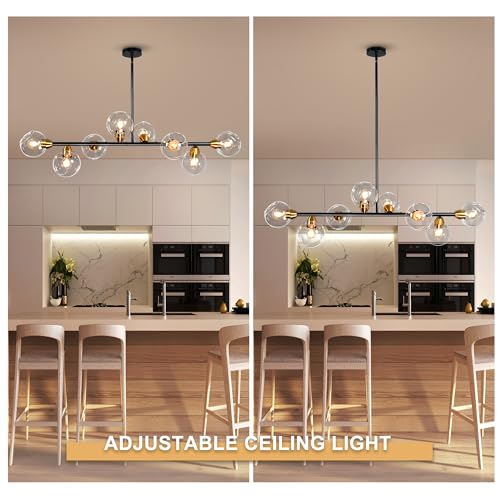 Black and Gold Globe Chandelier