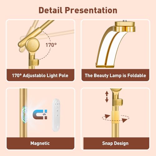 2026 Half Moon Eyelash Extension Light with 4