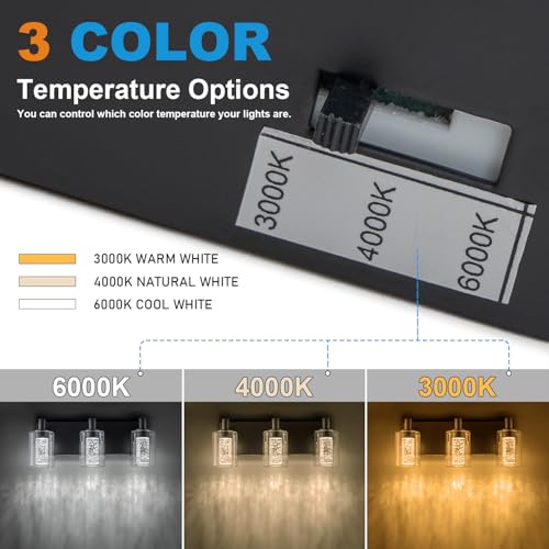 Vanity Light with 3 Color Modes (3 Count)