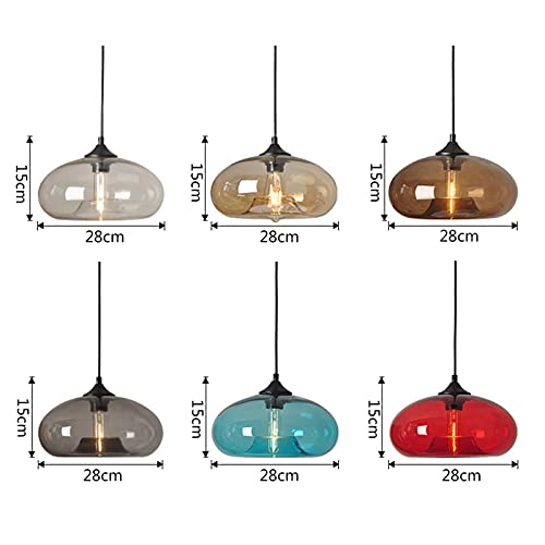 Industrial Pendant Light Shade of Onion Vintage Chandelier E26 Pendant Lighting for Kitchen Island Colorful Glass Cage