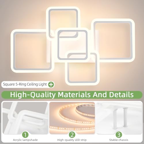 Modern LED Ceiling Light 5 (5 Count)