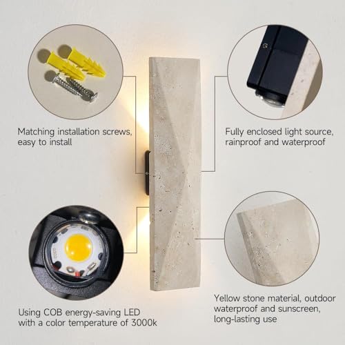 2 Pack 12.6in Japanese Style LED Wall Sconce