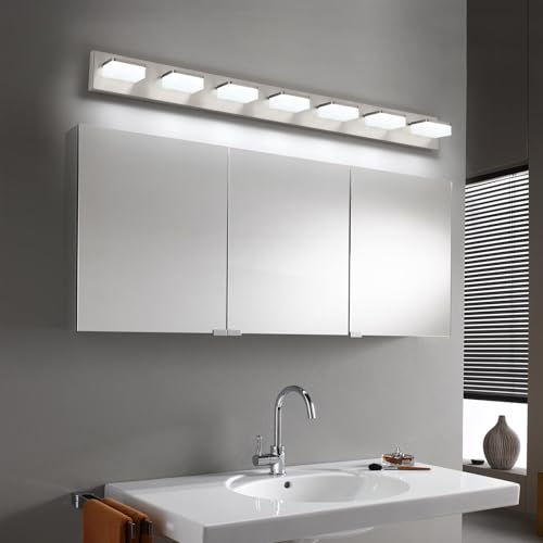 7 Light Bathroom Vanity Light Fixture Over Mirror