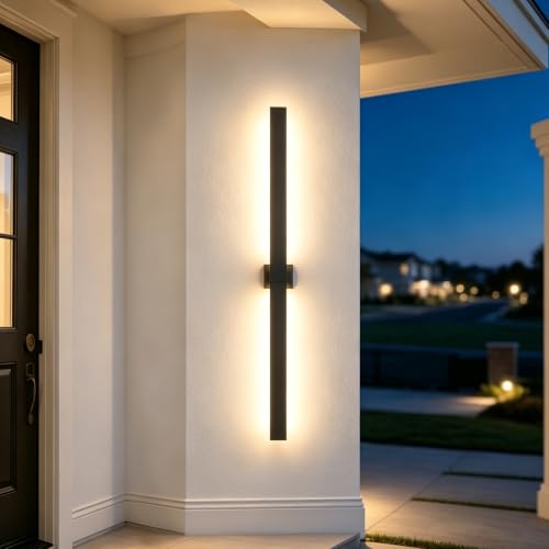 Aluminum 63 in Long Outdoor Wall Light Fixture
