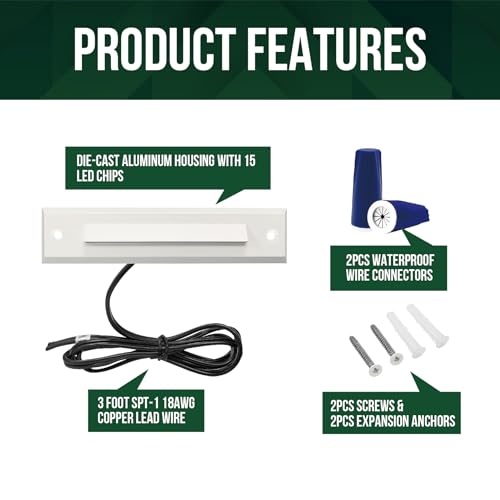 6 Pack LED Low Voltage Stair Lights