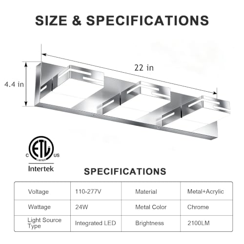 LED Modern Bathroom Vanity Light Fixtures