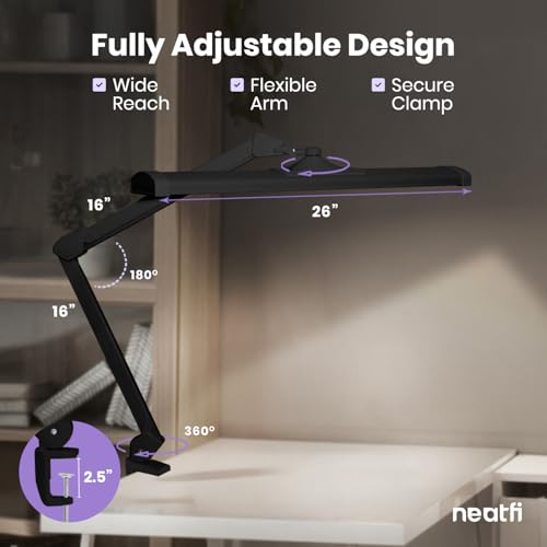 Ultra 3 500 Lumens LED Desk Lamp with Clamp