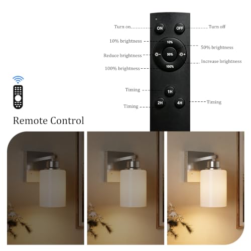 Wireless Battery Operated Wall Sconce Set of Two