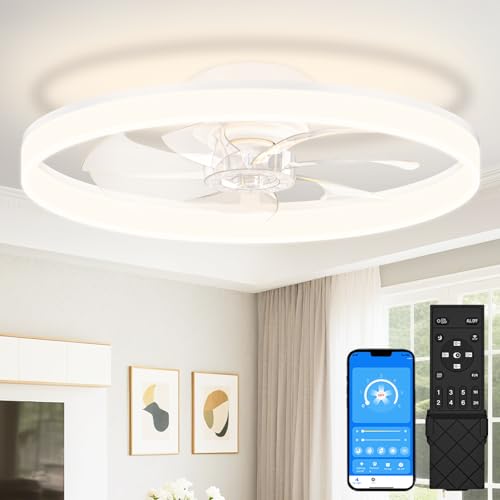 Low Profile Ceiling Fans with Lights and Remote