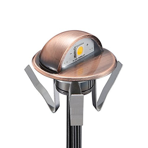 30pcs Low Voltage LED Deck Lights kit Φ1.38 Outdoor Garden Yard Decoration Lamp Recessed Landscape Pathway Step Stair Cold White LED Lighting (30 Count)