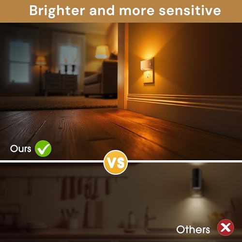Night Lights Plug into Wall with 3CCT Adjustable (2 Count)